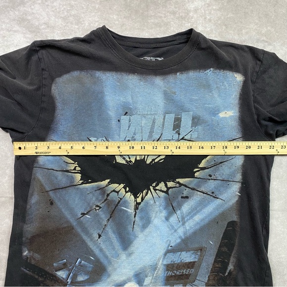 Batman Dark Knight Rises Promo T-Shirt Adult L Black DC Comics Y2K Retro Movie - Picture 9 of 12